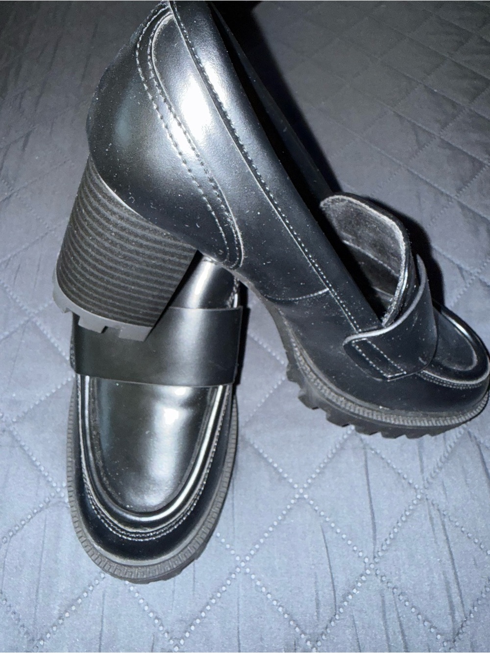 H&M Black Men’s Penny Strap Slip-On Loafers